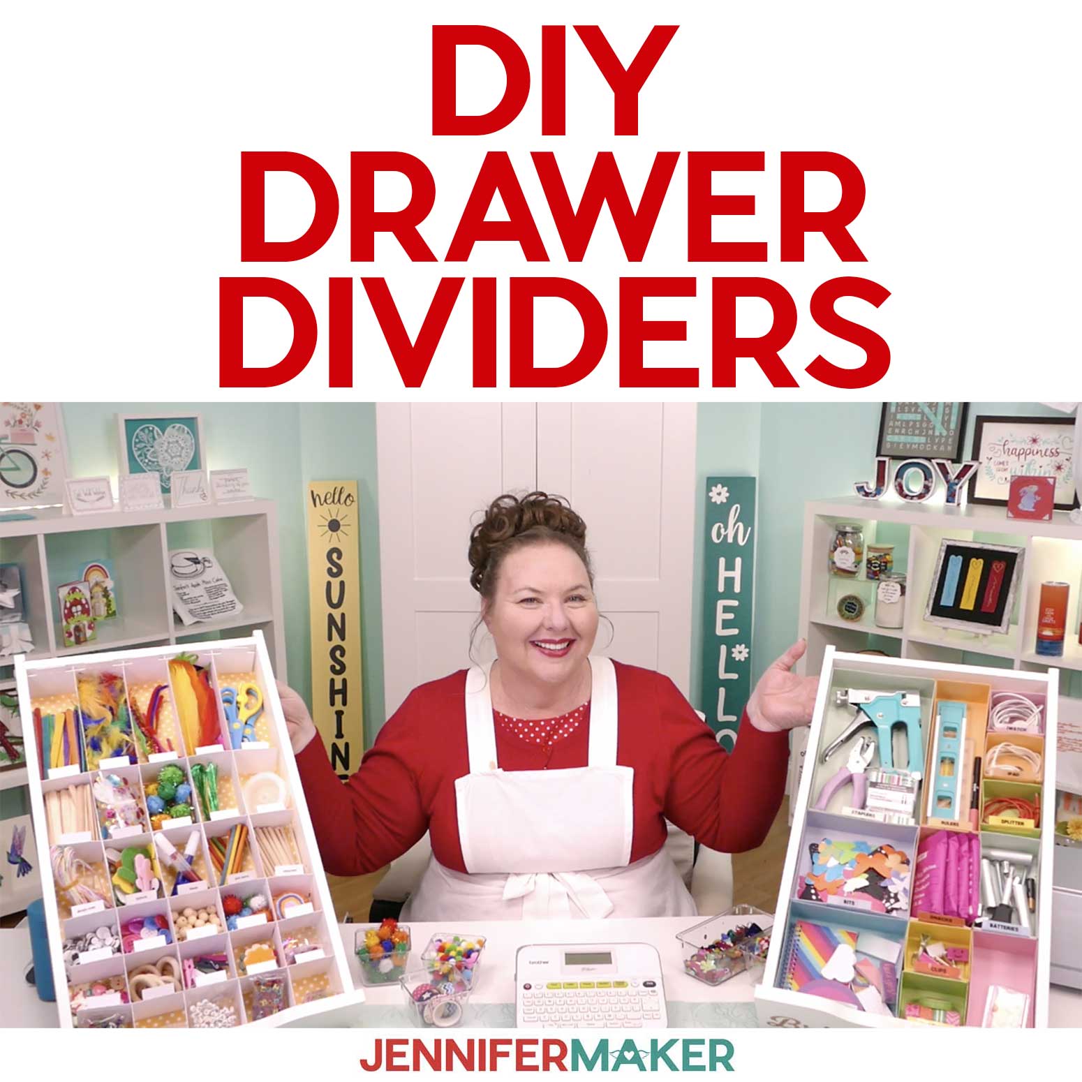 DIY Drawer Dividers for Perfectly Organized Drawers - Houseful of Handmade