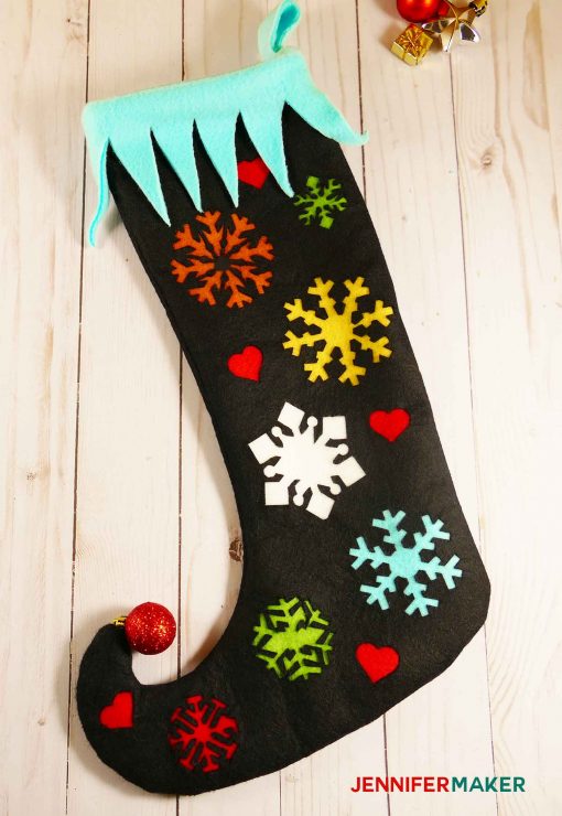 How to Make Felt Christmas Stockings with Stars