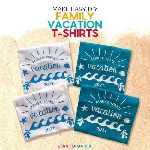 fast and easy shirts for teams or families using Cricut