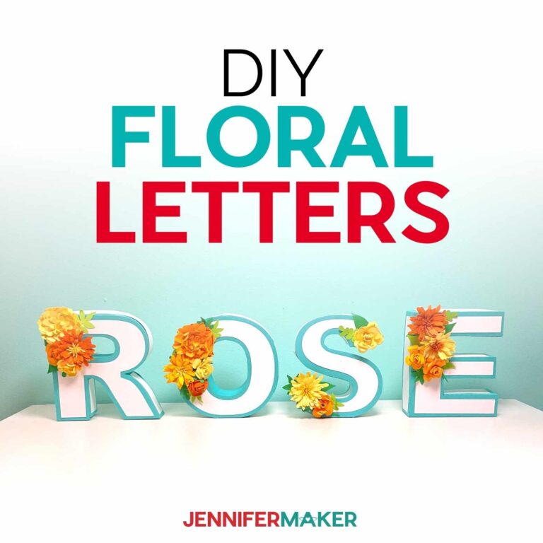 DIY Floral Letters Tutorial – Make Flower Monograms & Names!