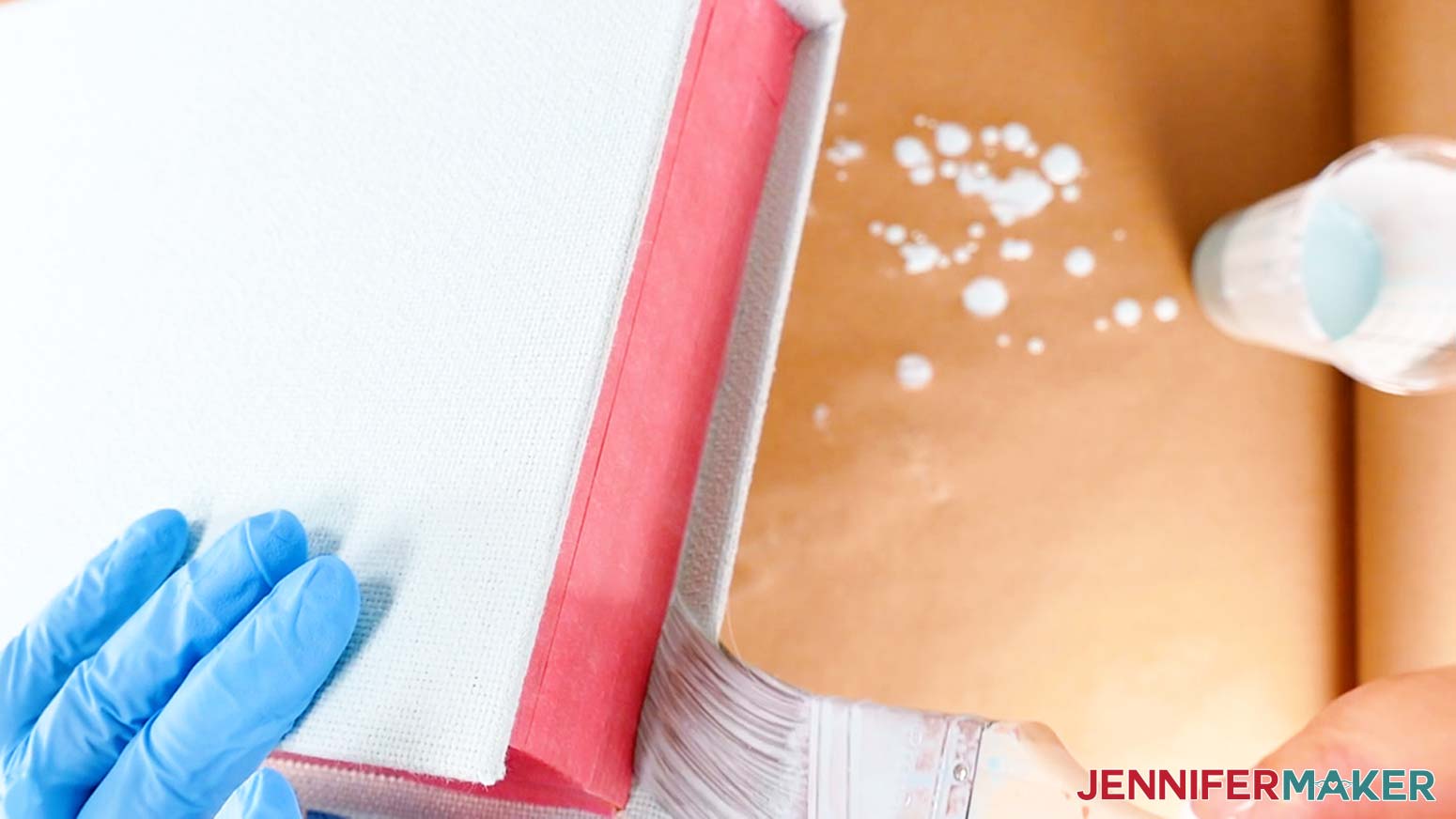 Paint inner hidden spots on the DIY board game box