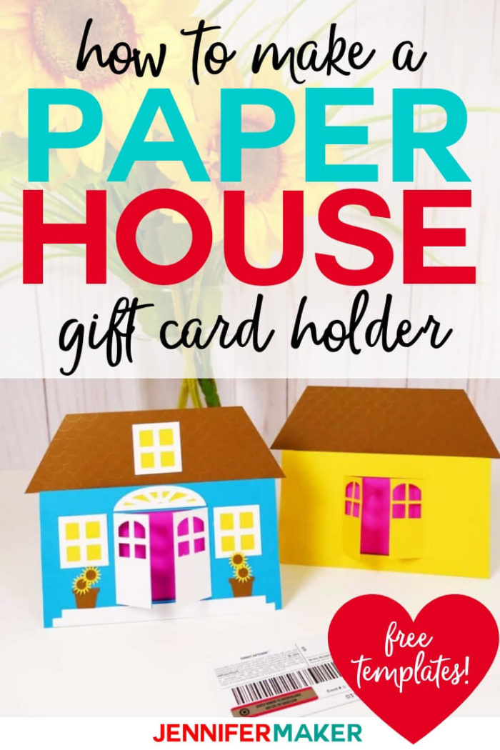 Download Paper House Gift Card Holder Jennifer Maker