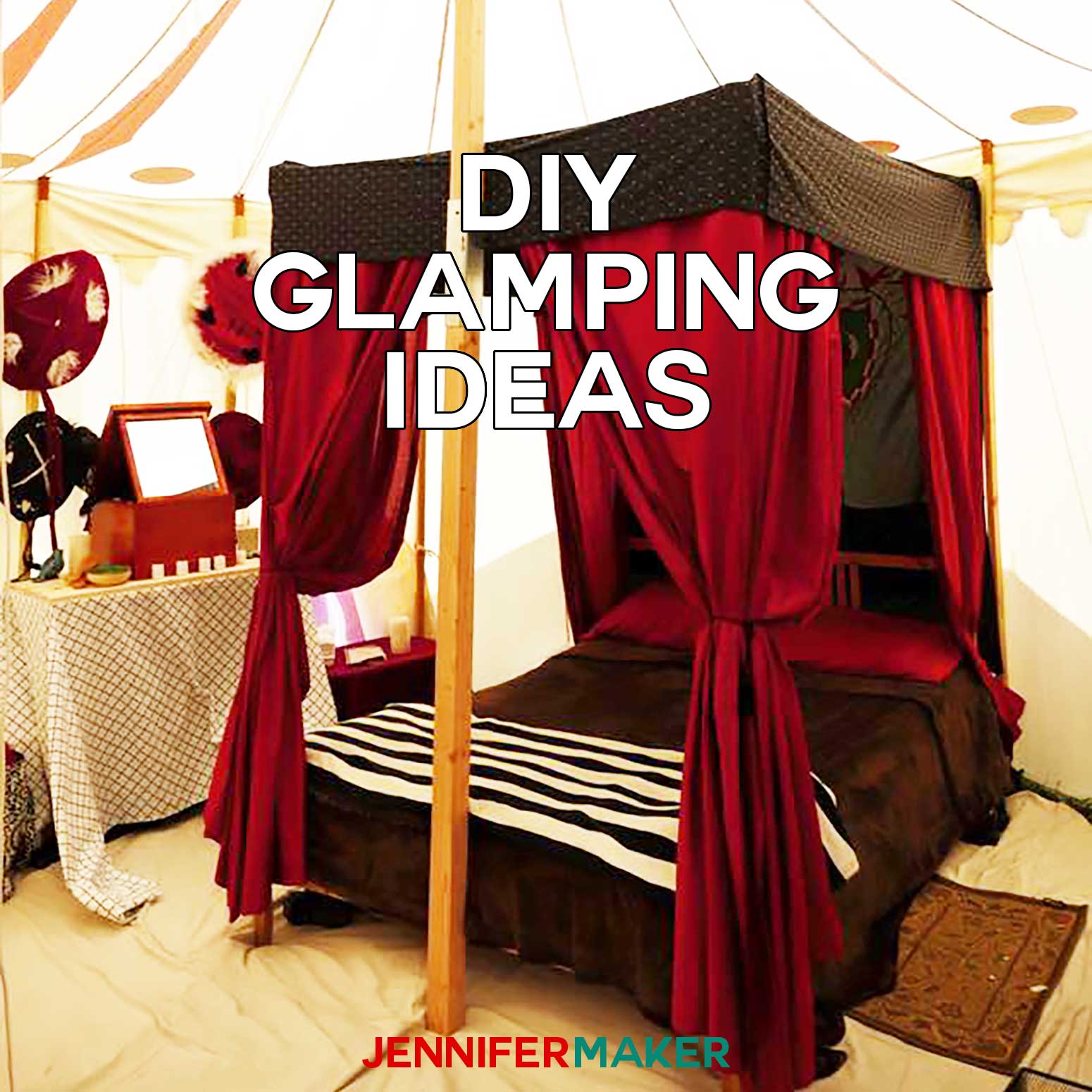 DIY Glamping Ideas and Projects for camping in style and comfort #glamping #camping #diy