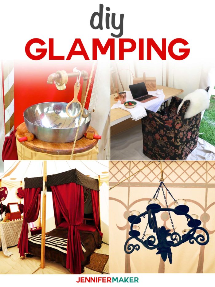 DIY Glamping Ideas and Projects for camping in style and comfort #glamping #camping #diy