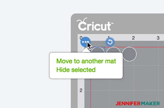 Moving items from one mat to another in Cricut Design Space to make DIY glitter ornaments
