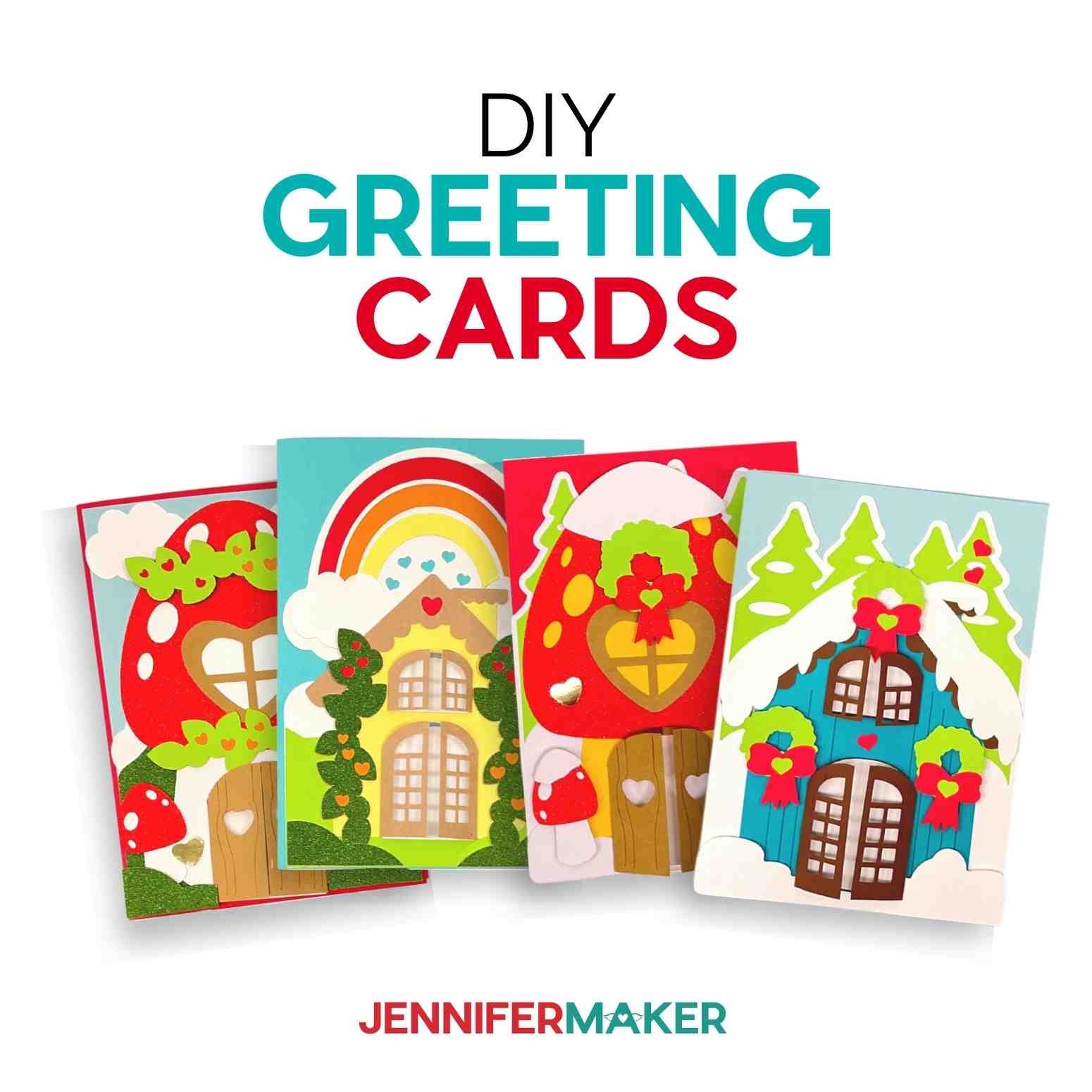 Four DIY Greeting cards for any occasion