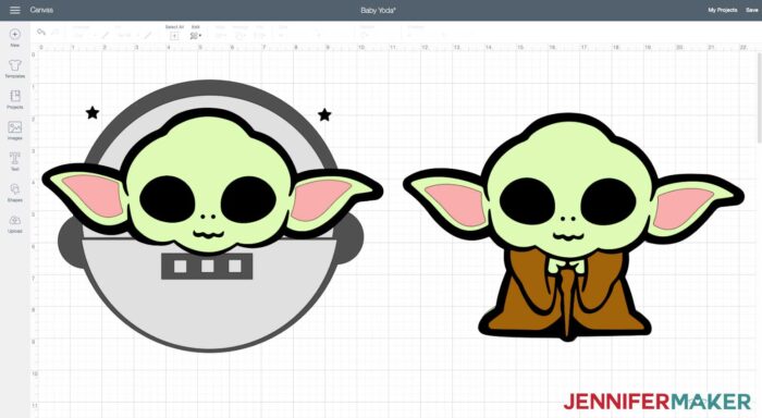 Download Cardstock Cutouts Larger Than 12 X 24 Baby Yoda Is Off The Mat Jennifer Maker