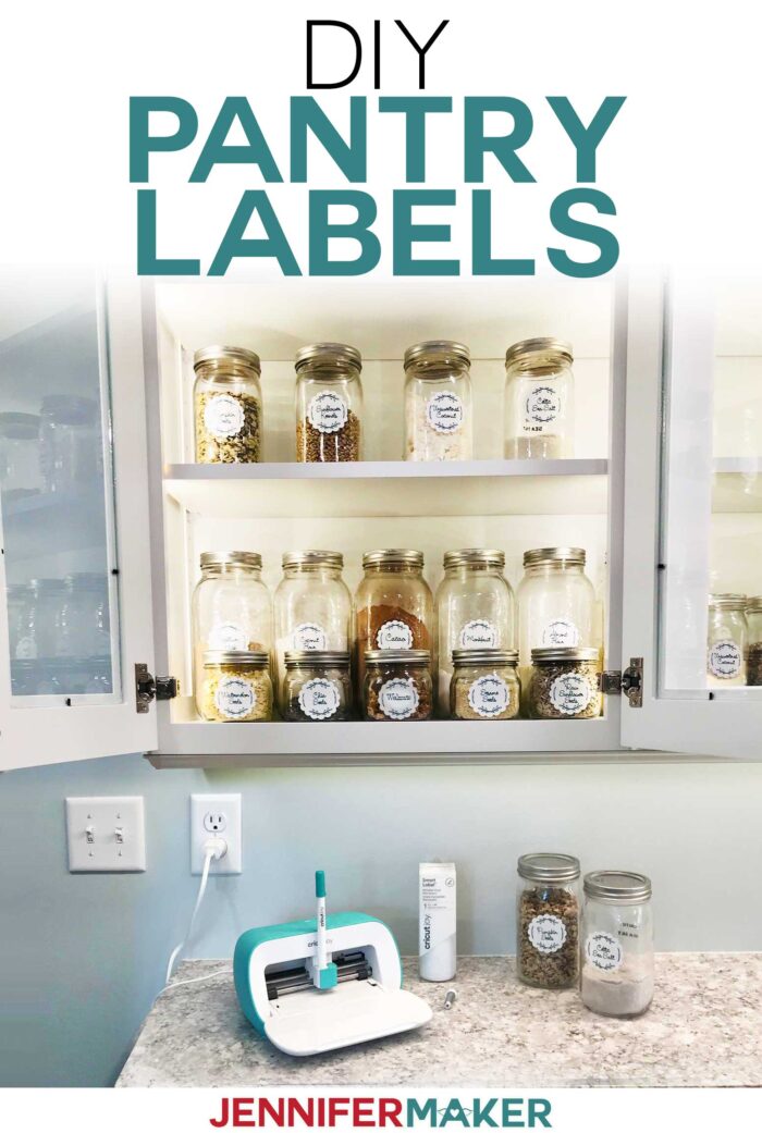 EASY DIY PANTRY LABELS WITH YOUR CRICUT