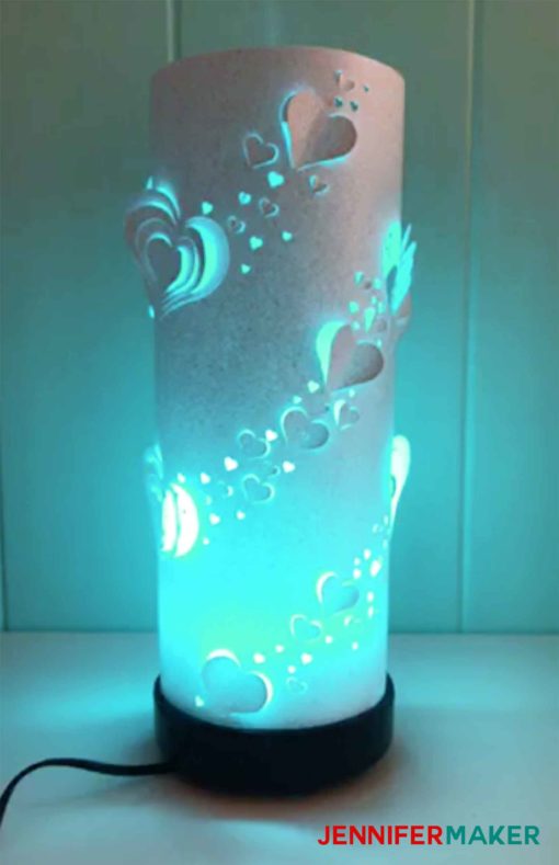 DIY Paper Lantern over an aromatherapy diffuser
