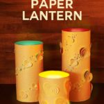 So pretty! How to make a DIY Paper Lantern for Valentine's Day, weddings, or for someone you love! Check out all the little hearts in flight. Includes free pattern and SVG cut files! #papercraft