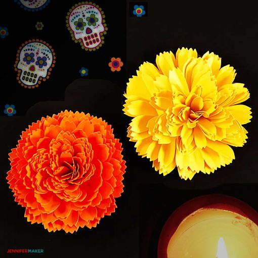 Marigold Flower SVG Cut File / Flor De Muerto / Cempasuchil / Day