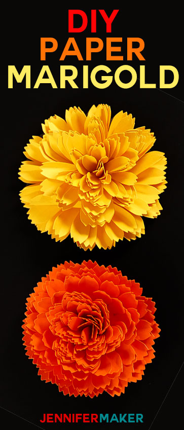 Stunning! Make a DIY Paper Marigold | Day of the Dead | Dia de los Muertos | Autumn and Fall Flowers | Papercraft Tutorial