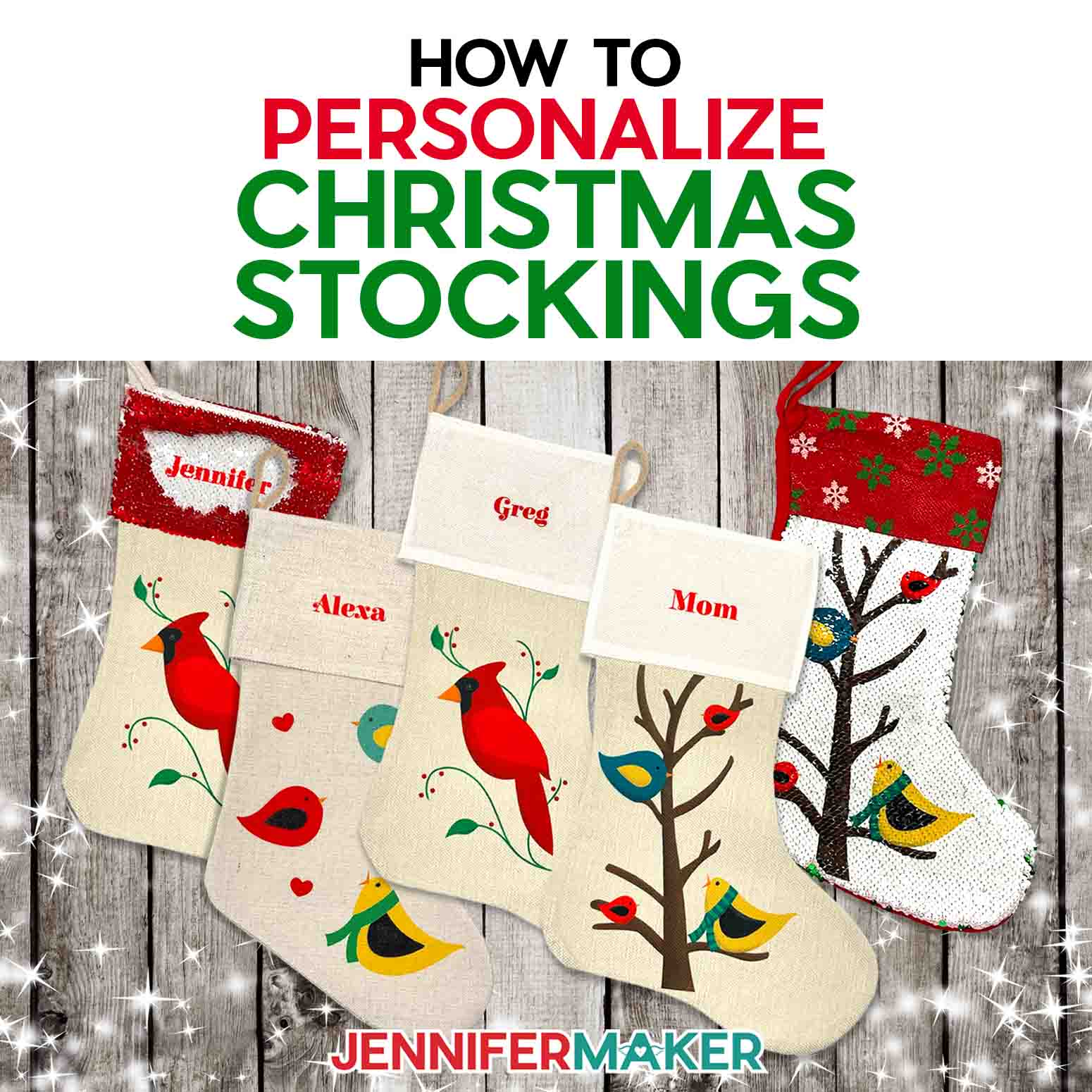 DIY Personalized Christmas Stocking with Sublimation!