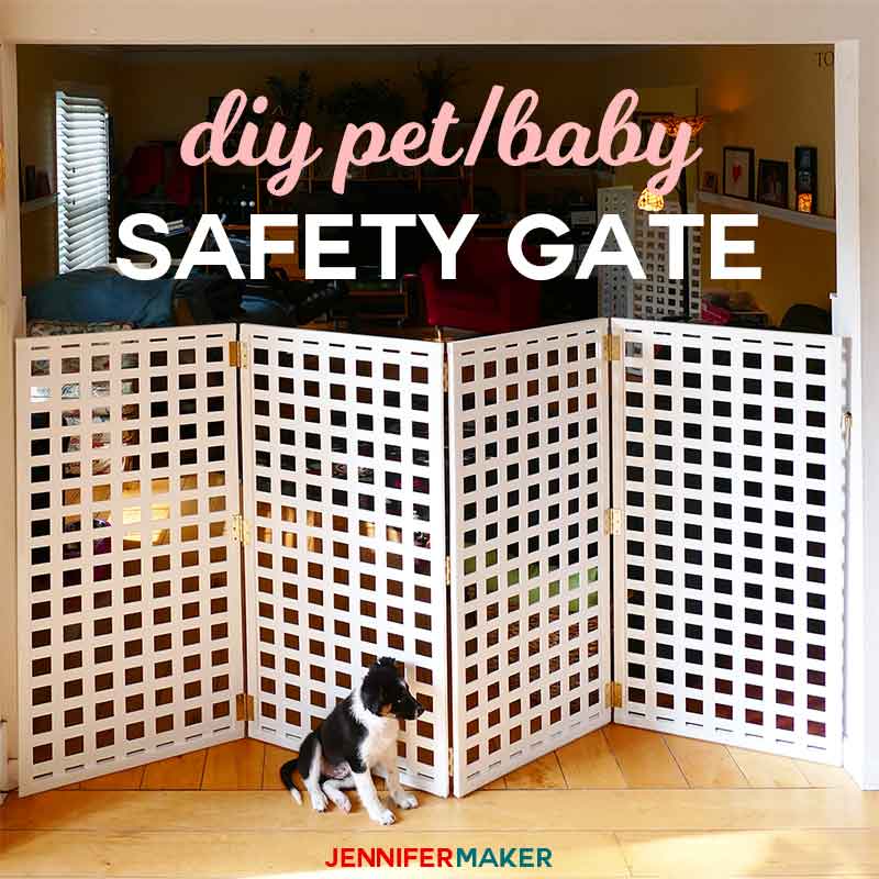 DIY Pet Gate / Baby Gate #safety #pets Extra Tall Extra Wide #diy #babyproofing