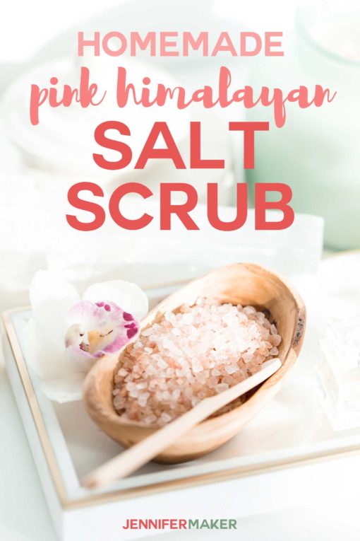 Homemade Pink Himalayan Salt Scrub is a wonderful way to #relax | diy spa recipe
