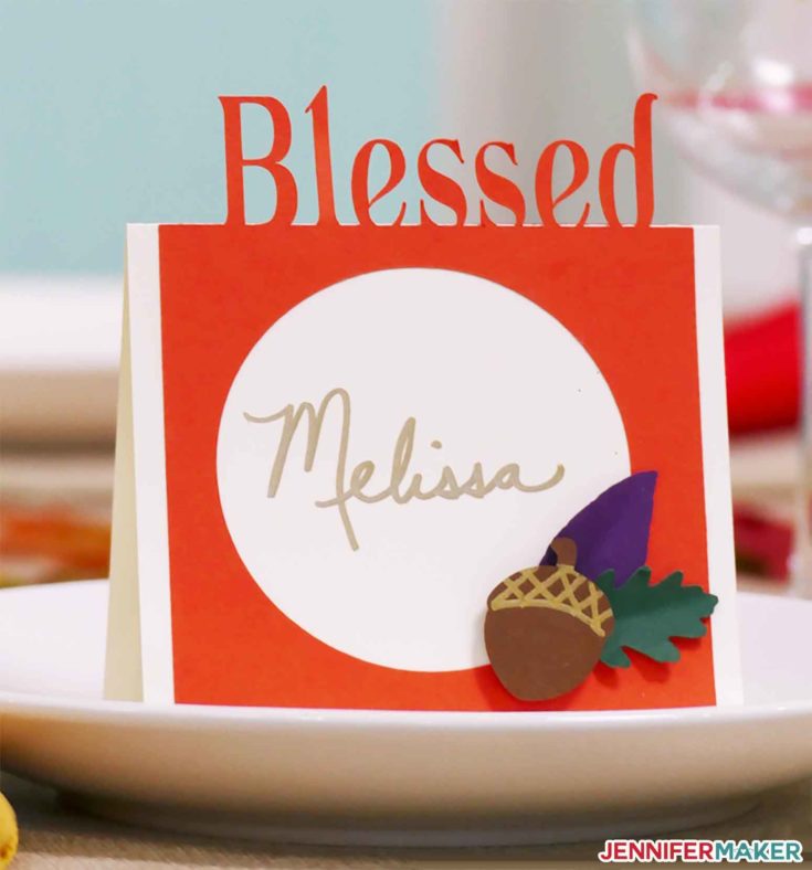 DIY Thanksgiving & Christmas Place Cards - Jennifer Maker