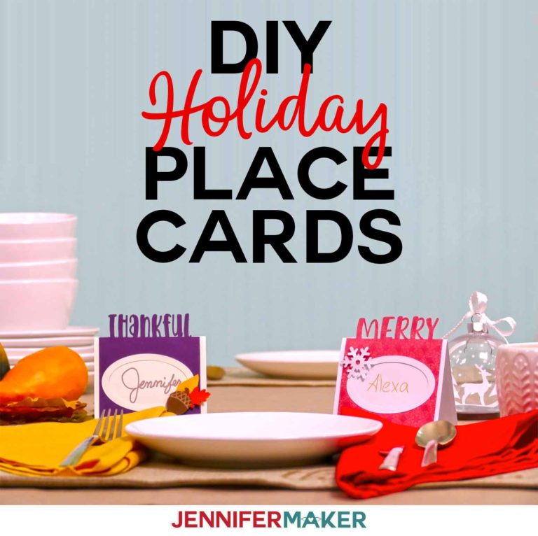 DIY Thanksgiving & Christmas Place Cards