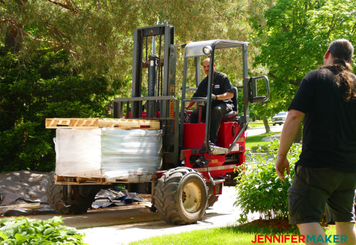 Get your retaining wall bricks delivered to save massive time and work!