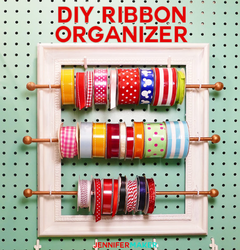 DIY Ribbon Organizer Frame: Pretty and Functional!