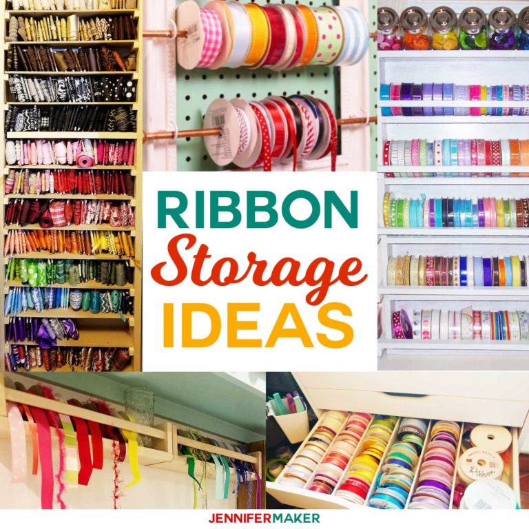 DIY Ribbon Storage Organizers, Racks, & Shelves