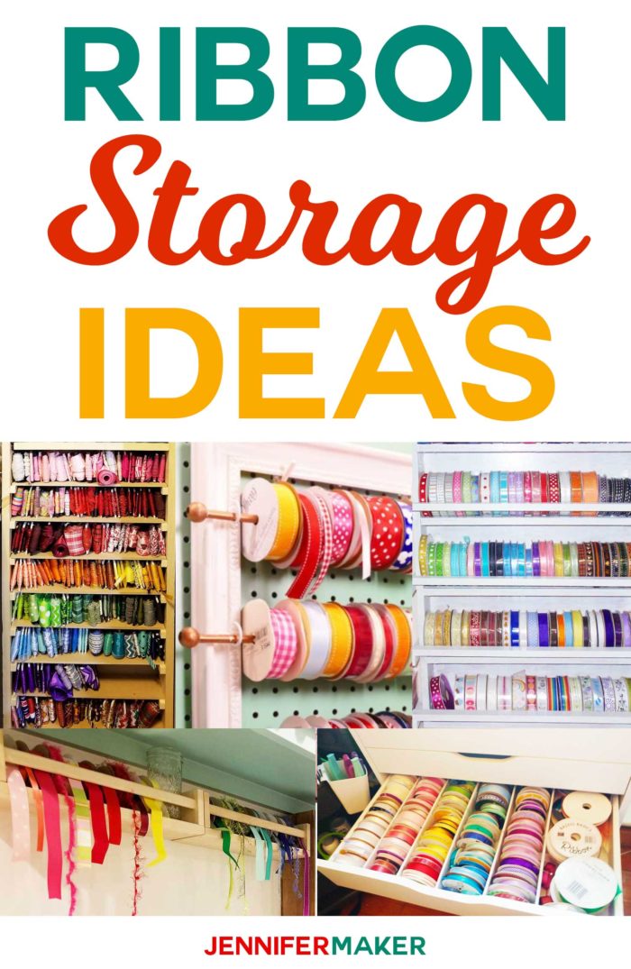 DIY ribbon storage shelf organizer - FINISHED! CRAFT ROOM wall