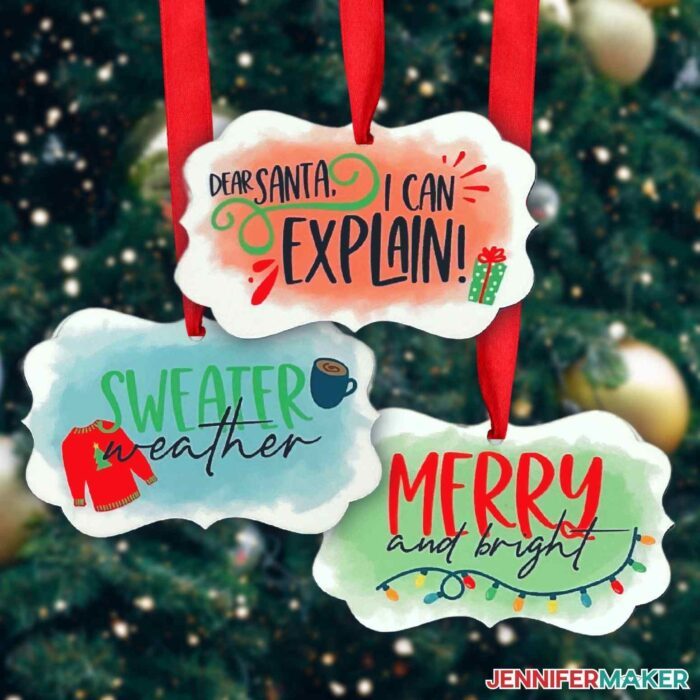 DIY Sublimation Ornaments: With Free Christmas Sublimation Designs