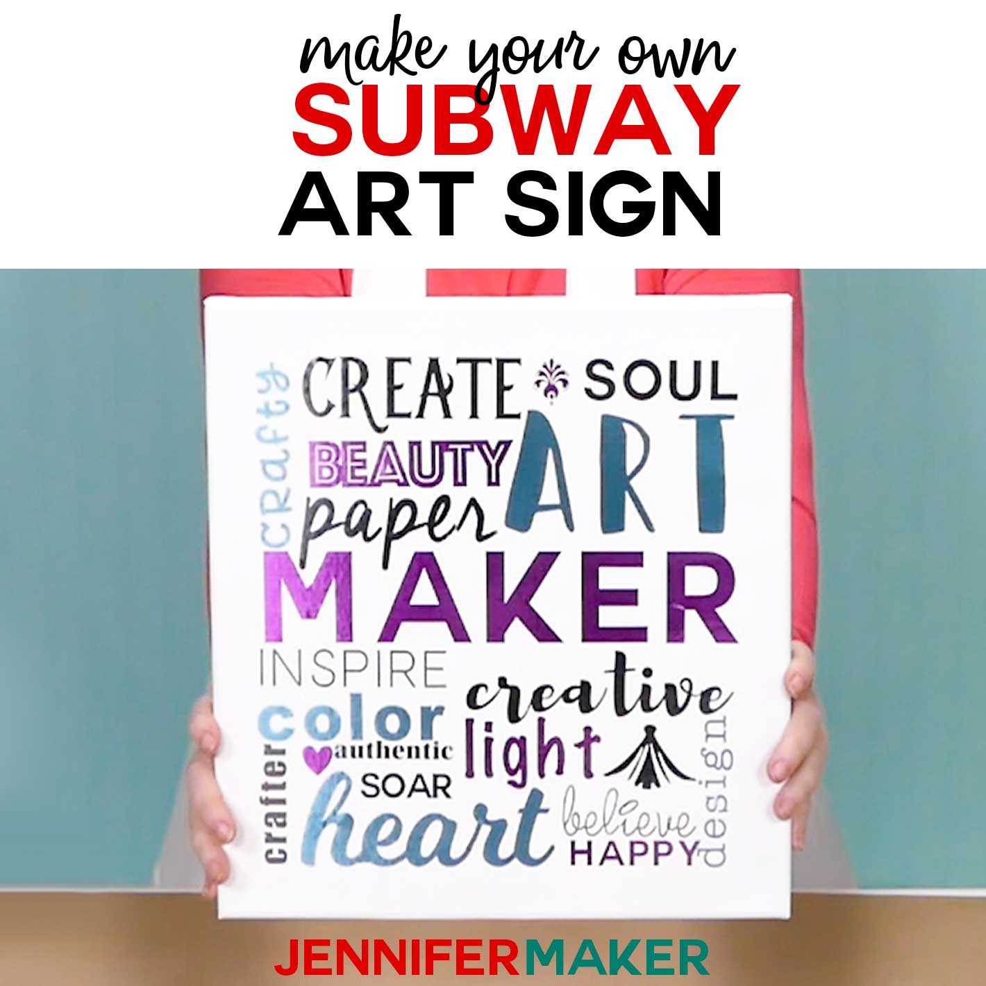 DIY Subway Art Signs – Personalized Typography Art!