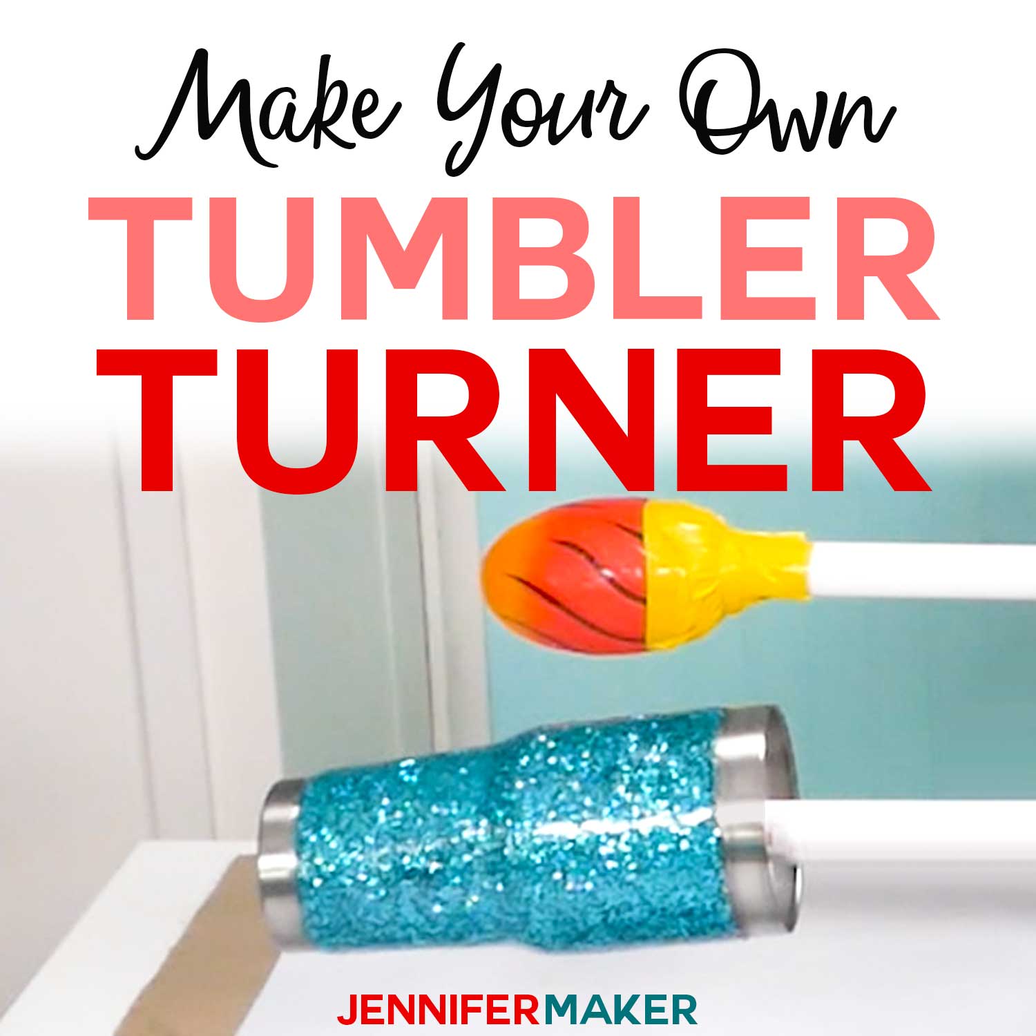 DIY Tumbler Turner: Two Cheap Ways to Make One!