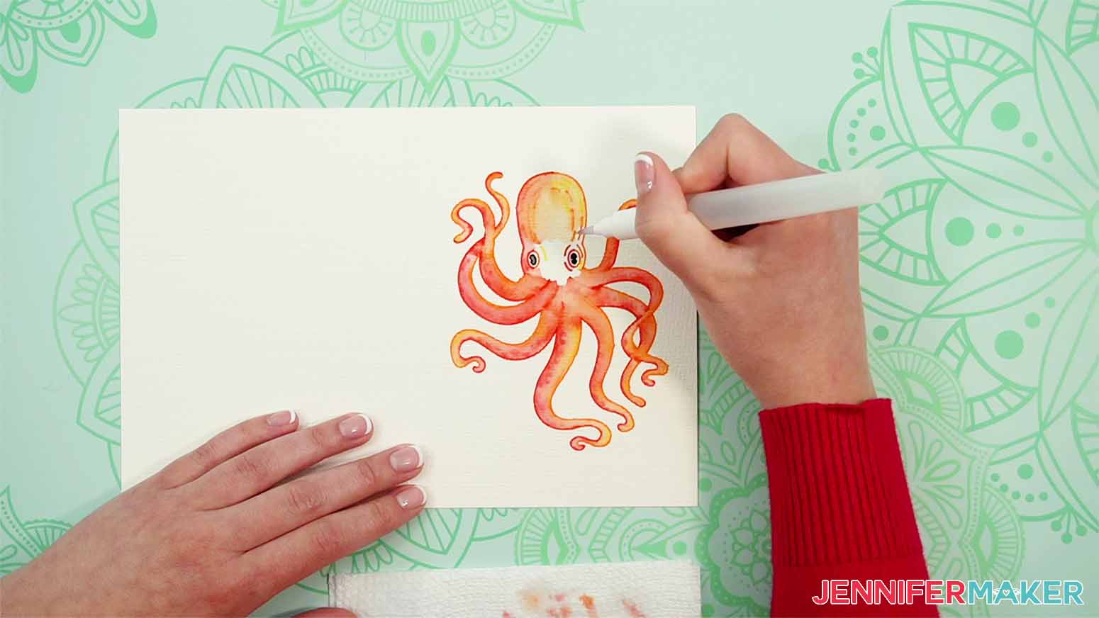 paint the octopus head