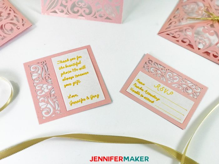 Download Diy Wedding Invitation Templates Free Laser Cut Set Jennifer Maker