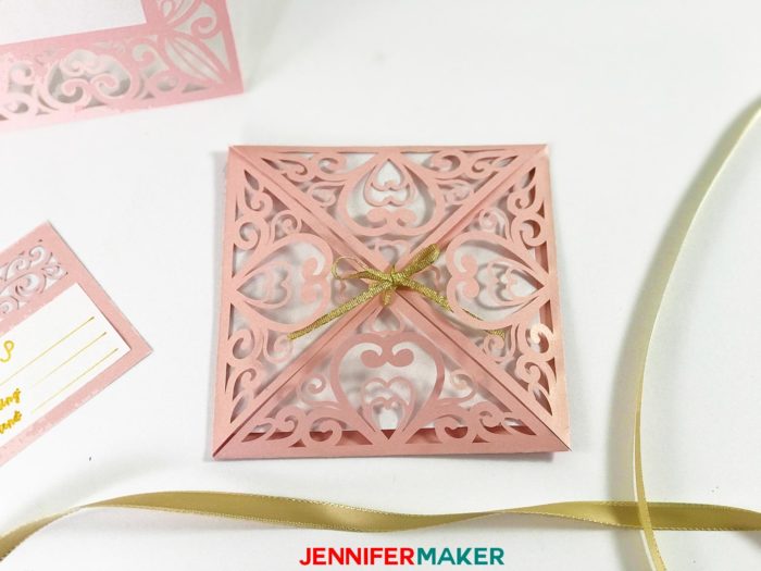 Download Diy Wedding Invitation Templates Free Laser Cut Set Jennifer Maker SVG Cut Files