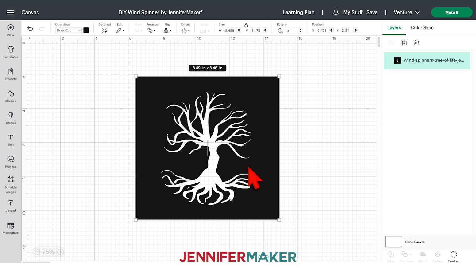 tree of life svg in design space