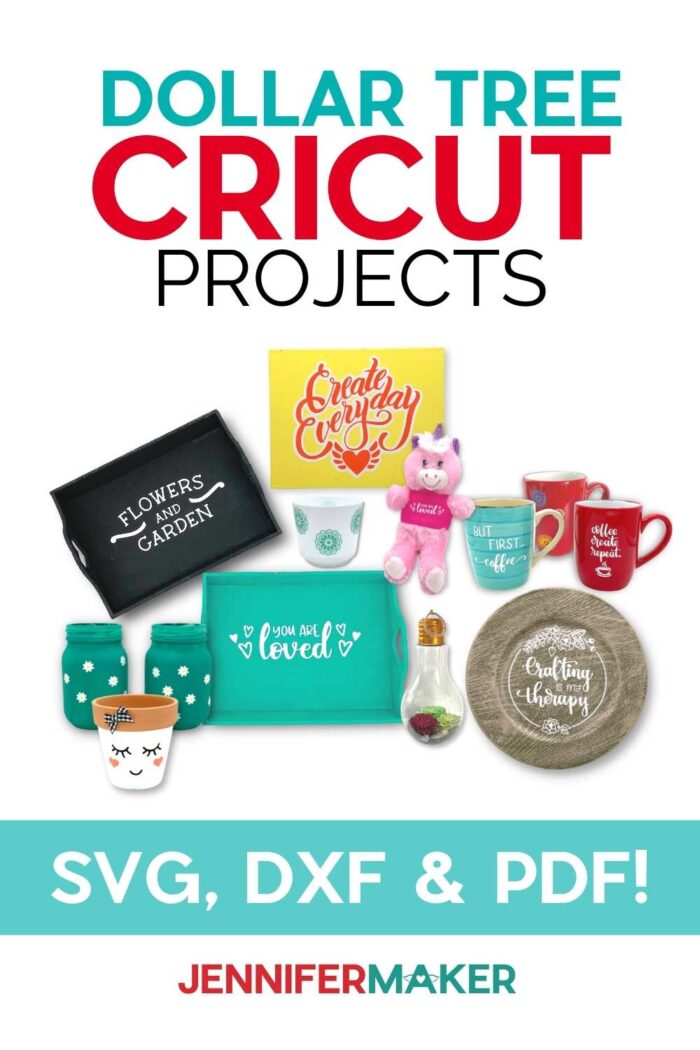 Dollar Tree Cricut Projects 12 Designs Hundreds Of Options Jennifer Maker