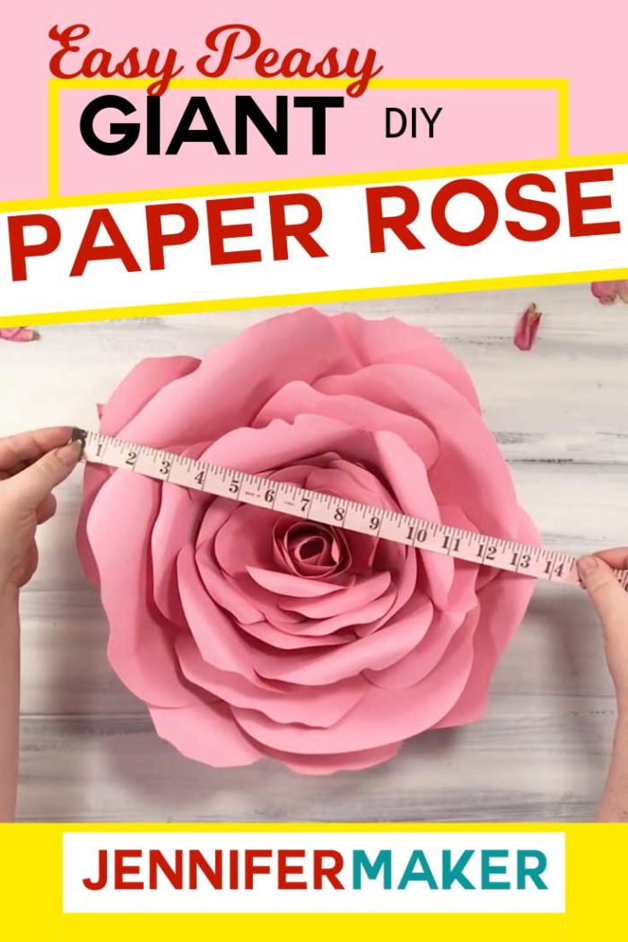 Easy Giant Paper Rose Tutorial