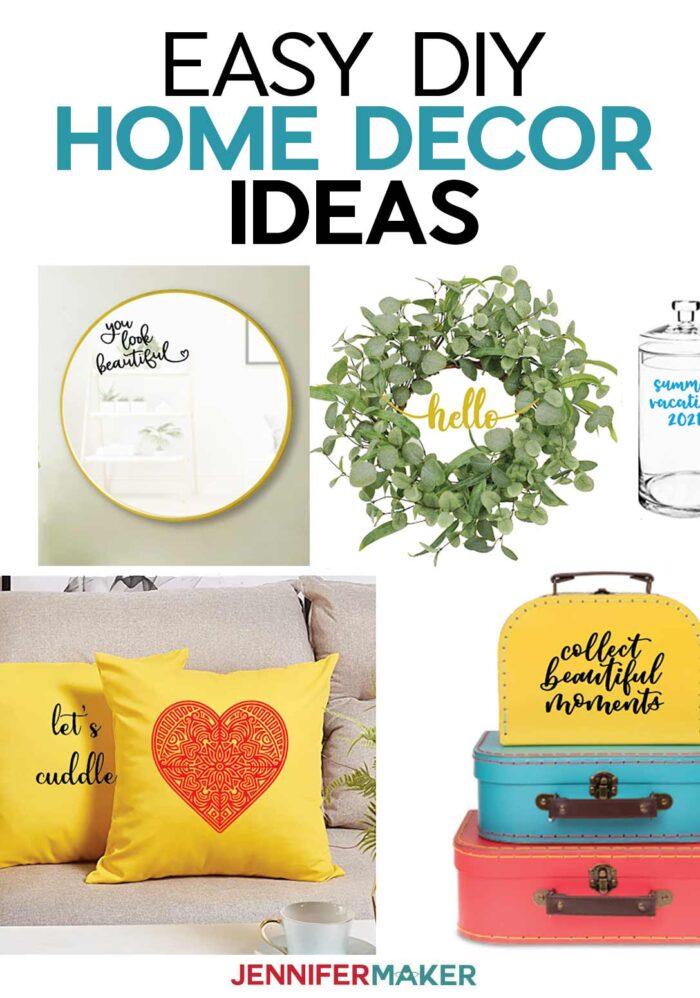 Easy Home Decor Ideas You Can Personalize With A Cricut Jennifer Maker - Easy Home Decor