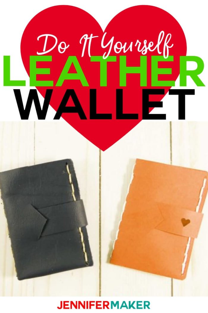 Learn how to make easy leather wallets that make an excellent gift card holders. Of course, you can use the wallet as a regular wallet, or you can make it out of cardstock instead. #cricut #cricutmade #cricutmaker #svg #svgfile