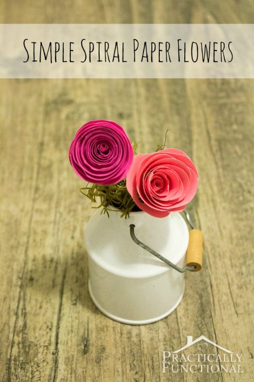 Easy Paper Spiral Flowers | Easy Paper Craft Projects