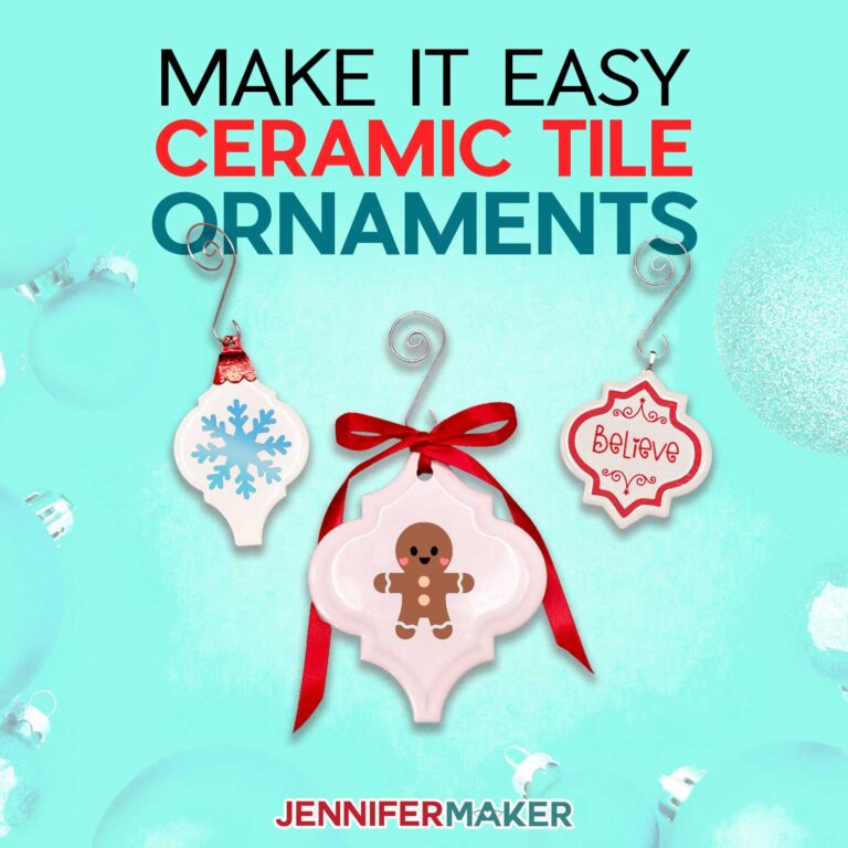 DIY Personalized Tile Ornaments — Templates & Designs!