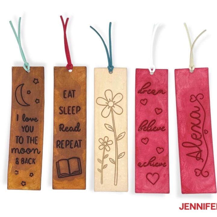 Engrave Leather with Cricut: Custom Bookmarks! - Jennifer Maker