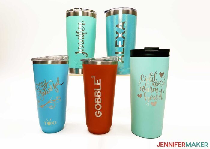 CitriStrip Etching on Powder Coated Tumbler – Silhouette Secrets+