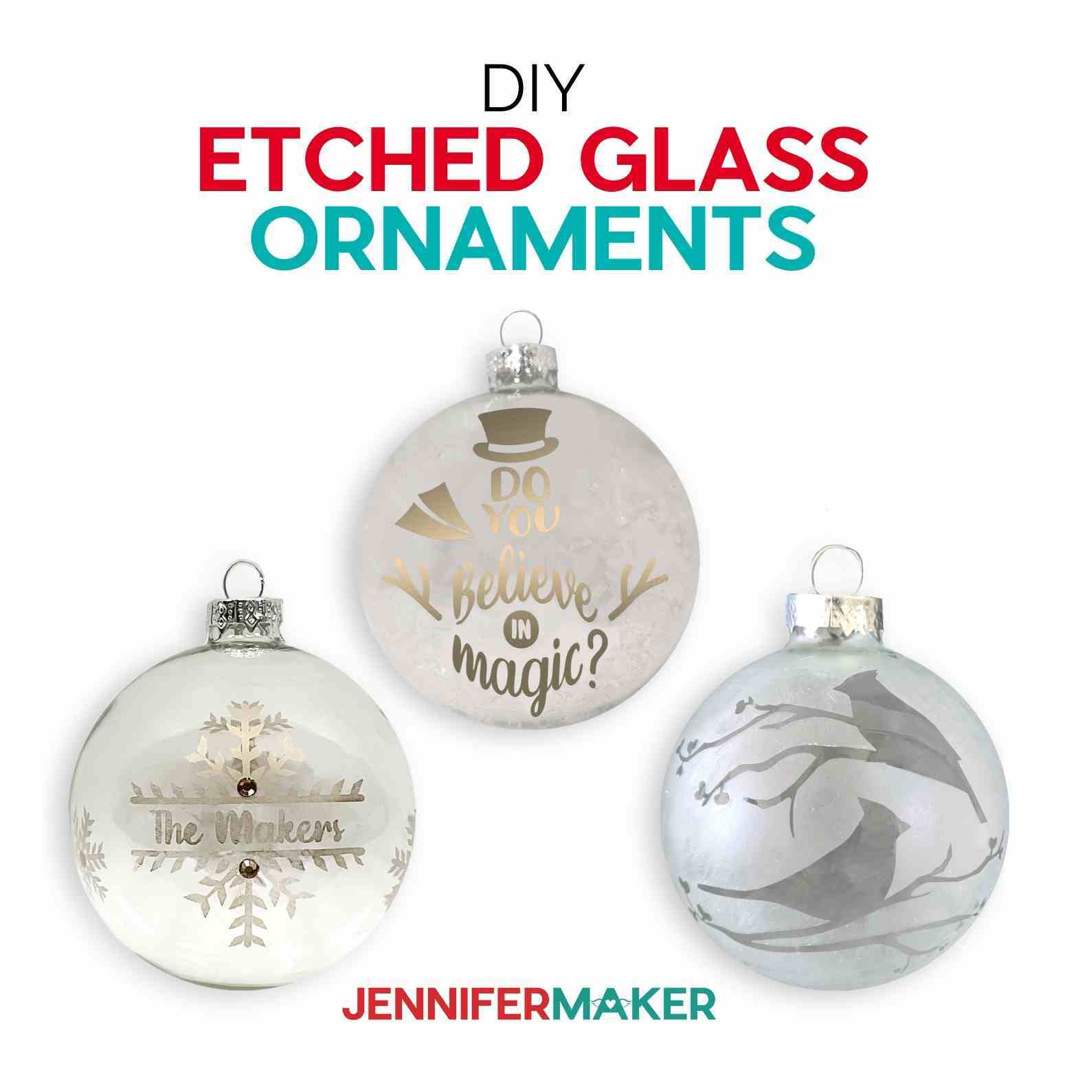 Etched Glass Ornaments: Personalized Keepsakes and Gifts
