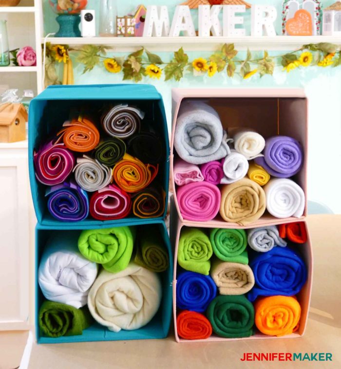 Fabric Storage Organization Ideas - Flamingo Toes