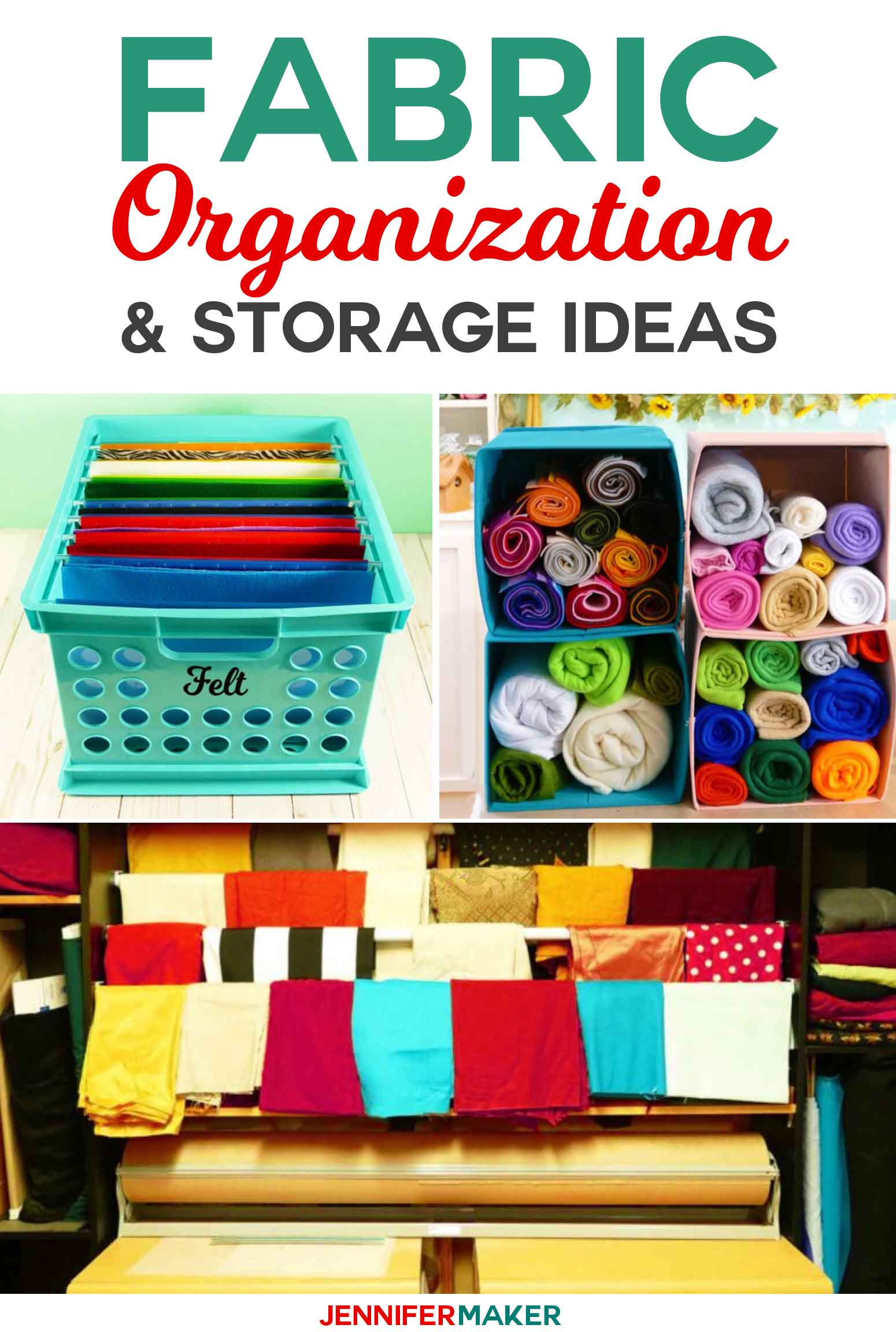 Fabric Organization Ideas & Storage Solutions You'll Love! - Jennifer Maker