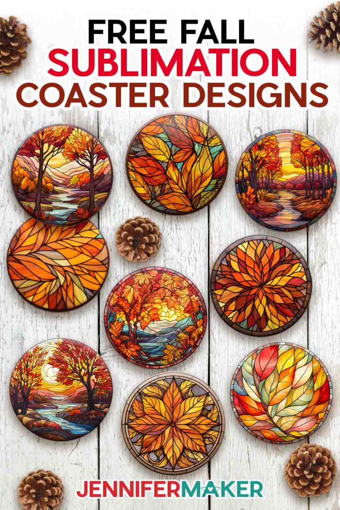Make Dye Sublimation Coasters with Cool AI Designs! - Jennifer Maker