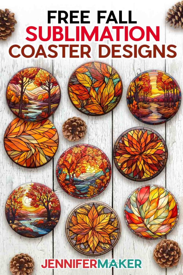 Fall Pumpkin Sublimation Coasters