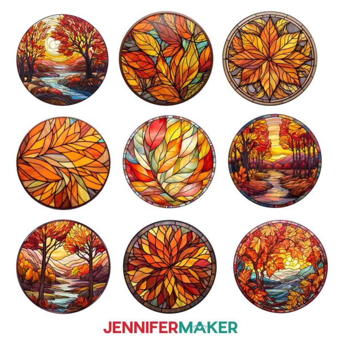 Fall Sublimation Coaster Designs - Free PNG Collection! - Jennifer