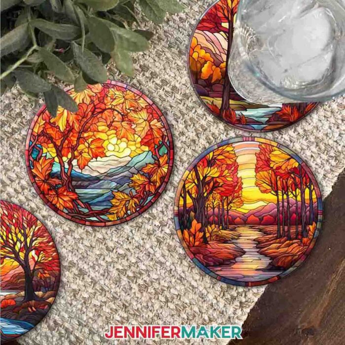 Fall Sublimation Coaster Designs - Free PNG Collection! - Jennifer