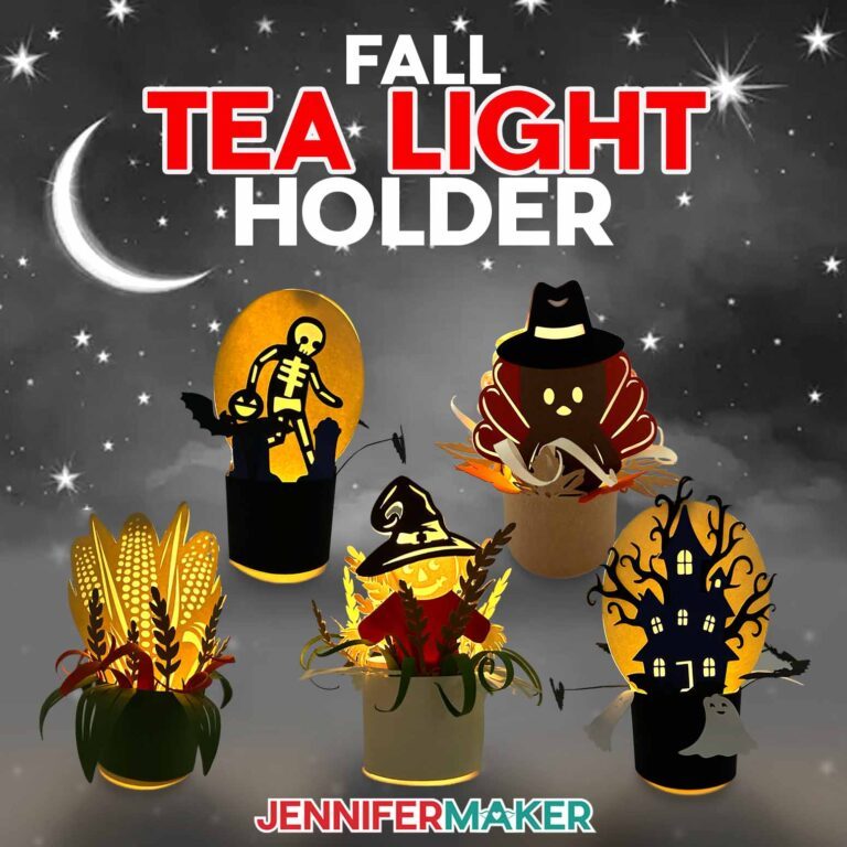 Love Autumn Decor? Make A Fall Tea Light Holder!