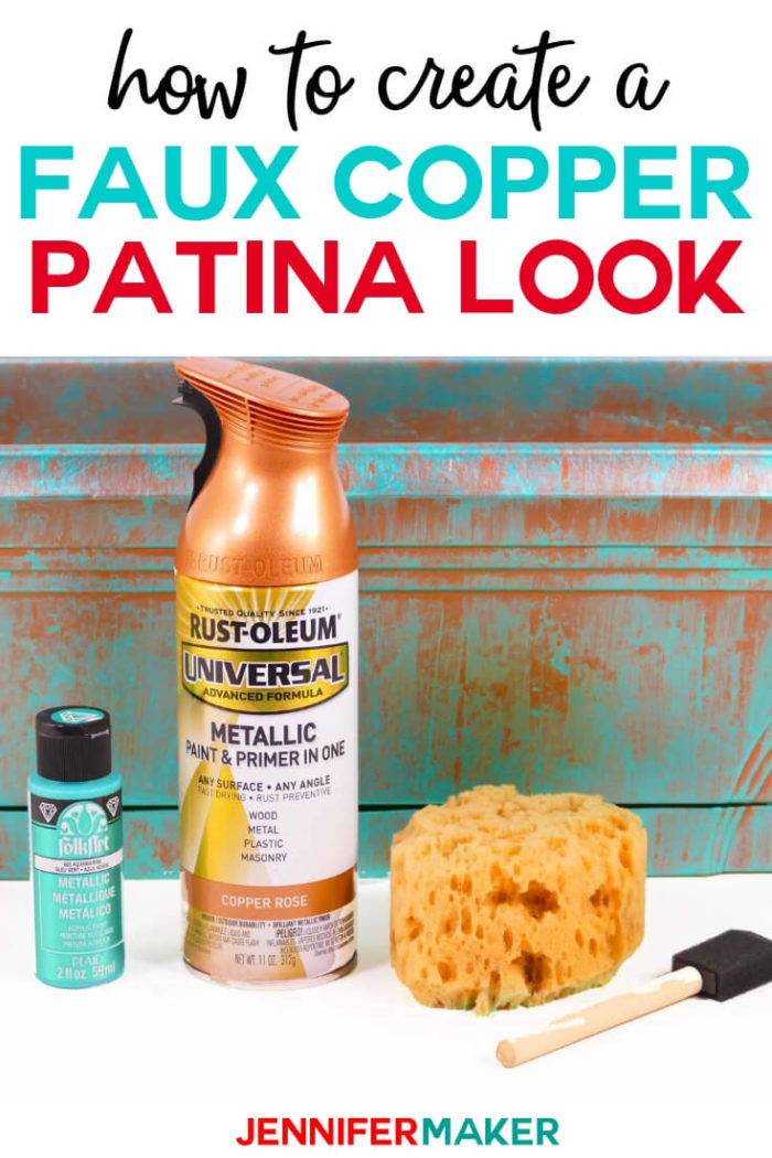 Faux Copper Patina Paint The Easy Way Jennifer Maker