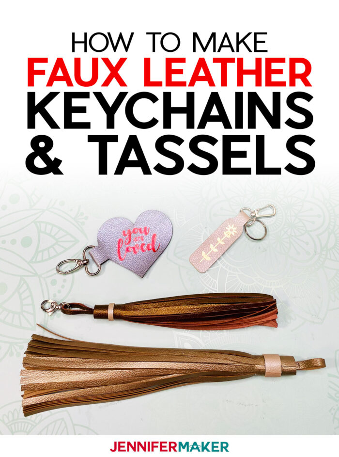 DIY Faux Leather Keychains with a Cricut - The Homes I Have Made